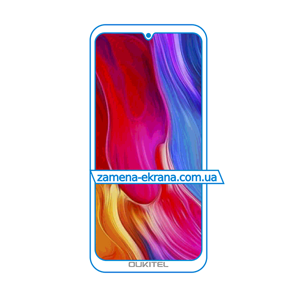 дисплей та скло корпусу для заміни Oukitel Y1000
