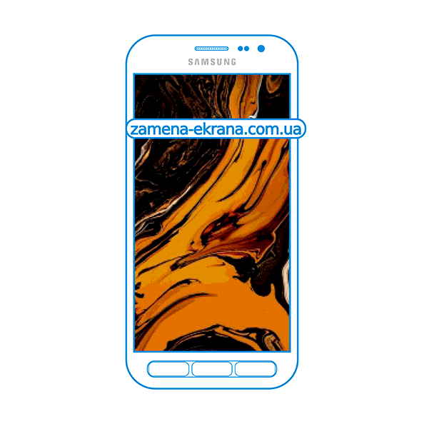дисплей и стекло корпуса  для замены Samsung Galaxy Xcover 4s