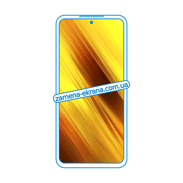 дисплей и стекло корпуса  для замены Xiaomi Poco X3 NFC