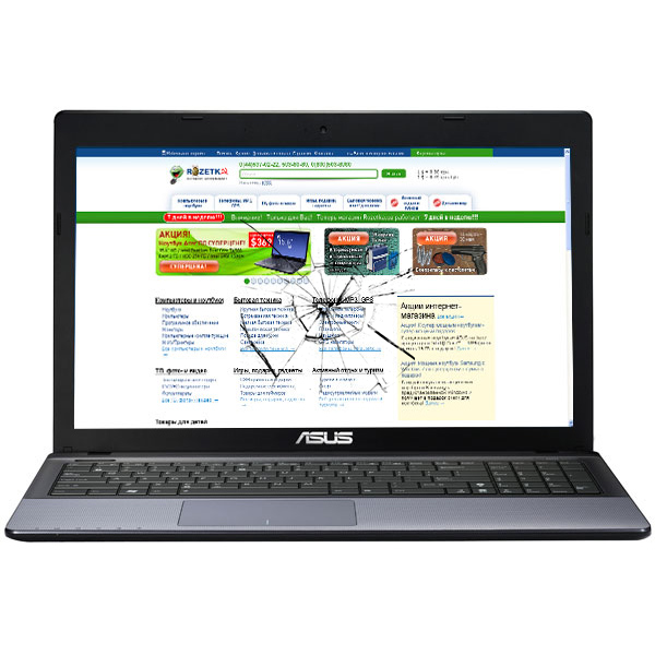 замена матрицы ноутбука Asus X55VD