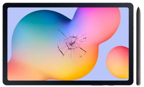 битый экран Samsung Galaxy Tab S6 Lite 2022